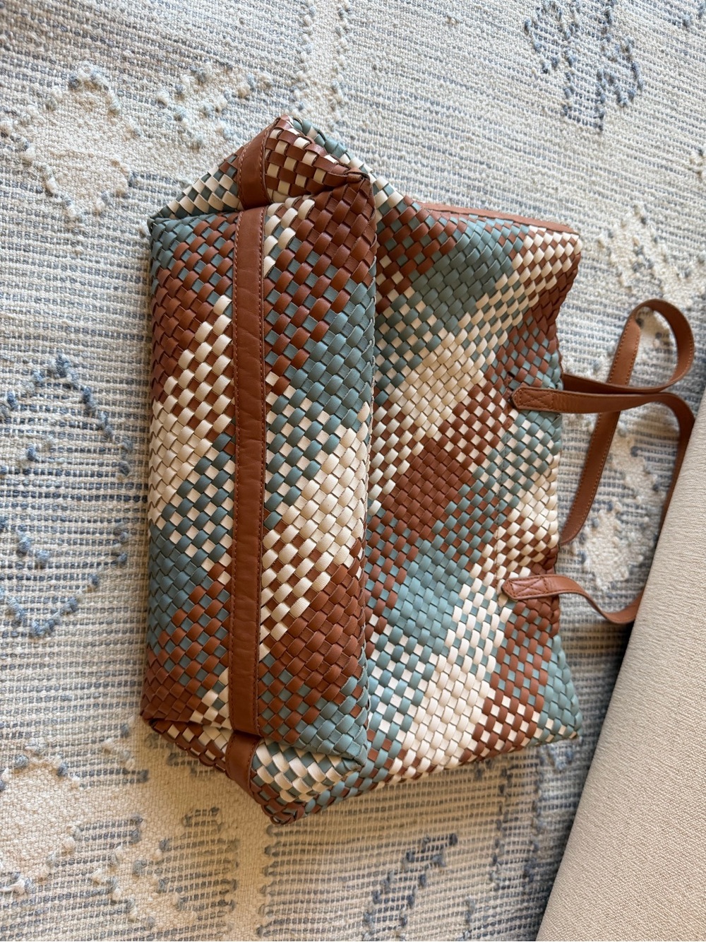 The Transport Tote: Multicolored Woven Leather Edition - Picture 6 of 11